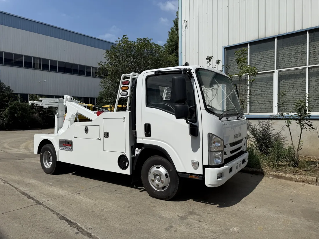 Grúa integrada de 3 toneladas sobre chasis Isuzu